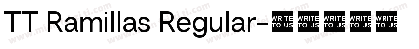 TT Ramillas Regular字体转换